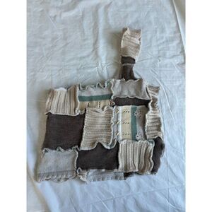 handmade one shoulder knit top